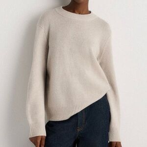 Quince Cream Crew Neck Sweater